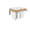 Rev-A-Shelf Maple Veneer, Light Brown, 19.5 in W, 17.88 in H, 22.125 in D, 22.13 in L, Light Brown 4WCTM-21DM2-495-FL - alternate 1